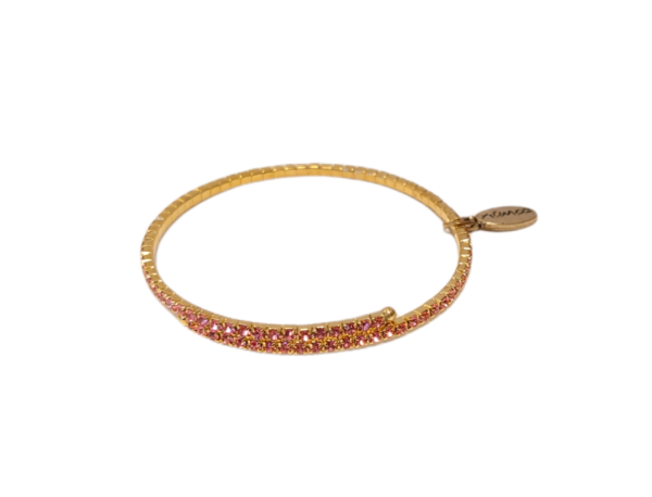 Armbånd stener rund – Rosa
