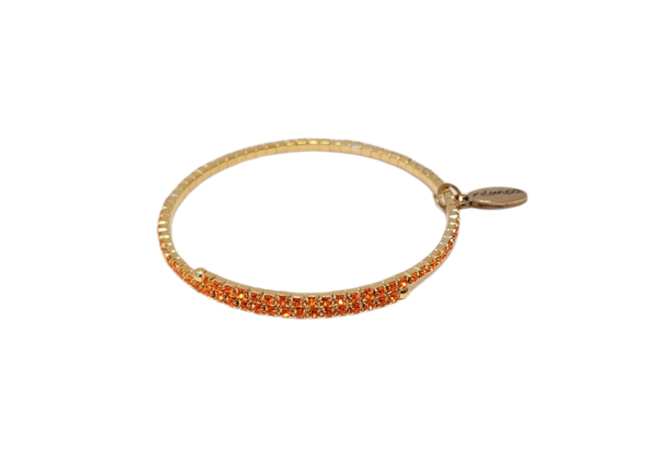 Armbånd stener rund – Orange