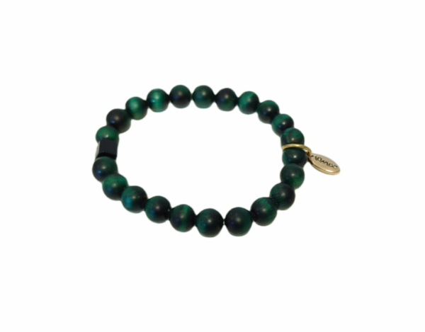 Rock Beads armbånd – Green tiger eye rock