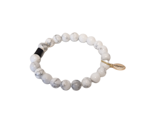 Rock Beads armbånd herre – Howlite rock