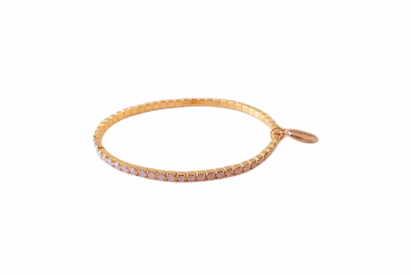 Armbånd stener strikk – lys rosa opal
