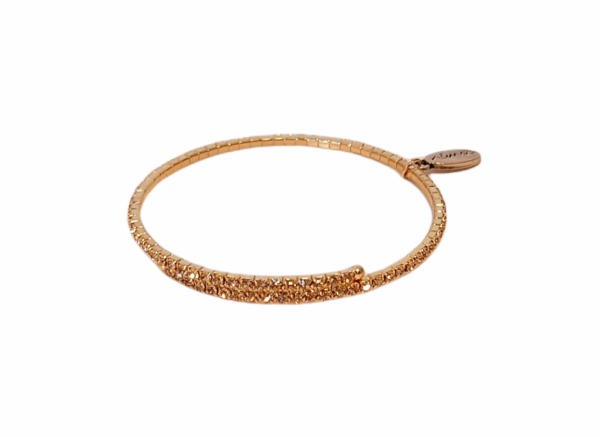 Armbånd stener rund – Champagne