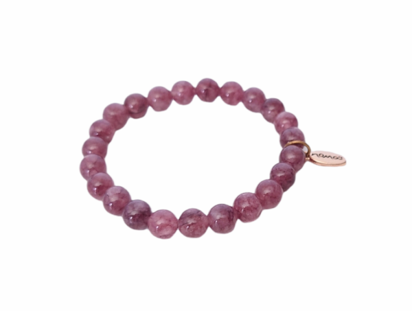 Rock Beads armbånd – Lepidolite rock