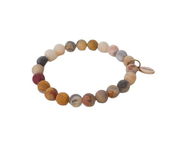 Rock Beads armbånd – Crazy lace agate rock