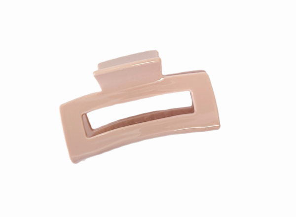 Hårklype firkant stor – Lys beige