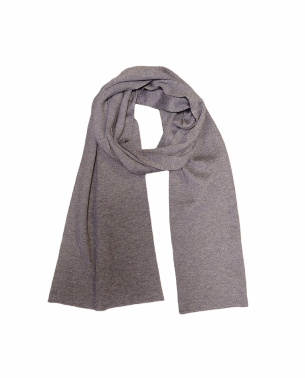 Skjerf unisex basic – Gråblå