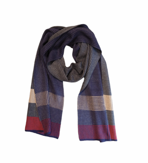 SALG. Herreskjerf striper/ruter – Navy/grå/beige/burgunder