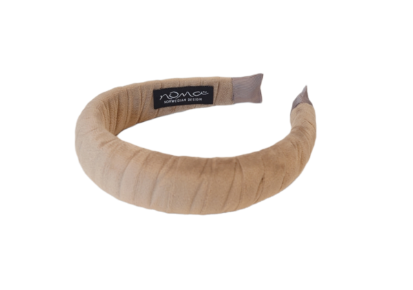 Hårbøyle Lise velur – Beige