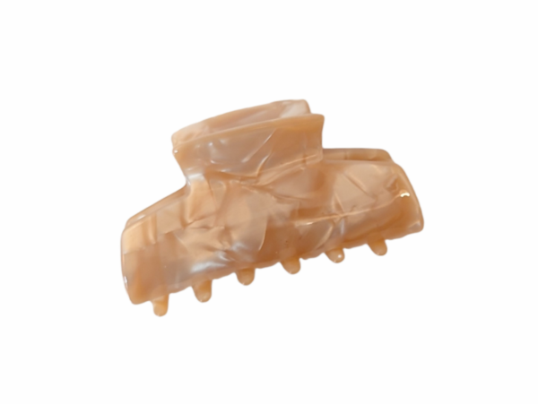 Hårklype basic collection stor – Beige perlemor