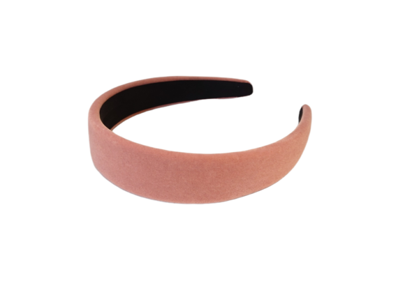 Hårbøyle fløyel flat – Dusty pink