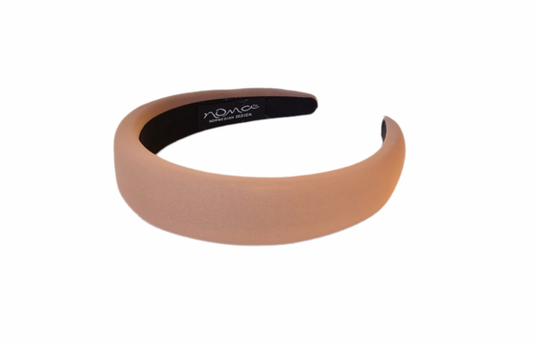 Hårbøyle polstret semsket leather look – Taupe