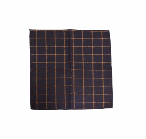 Herretørkle/handkerchief – Navy/lys brun