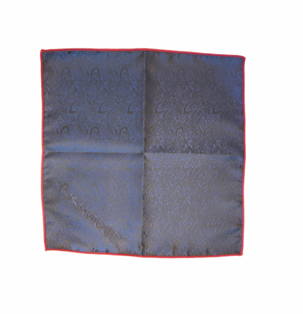 Herretørkle/handkerchief silke look – Paisley navy