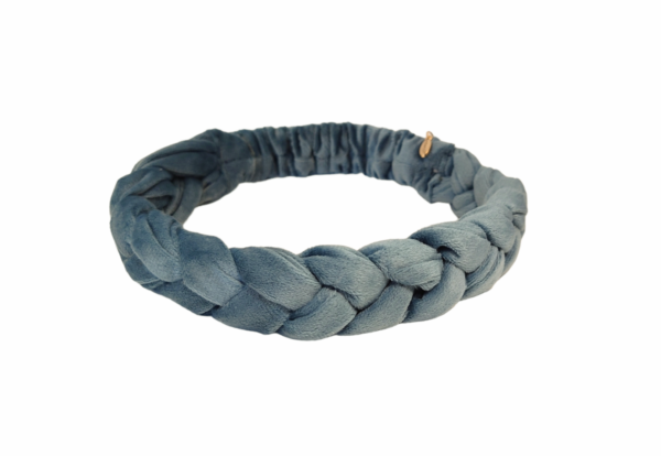 Hårbånd velur flette – Aqua