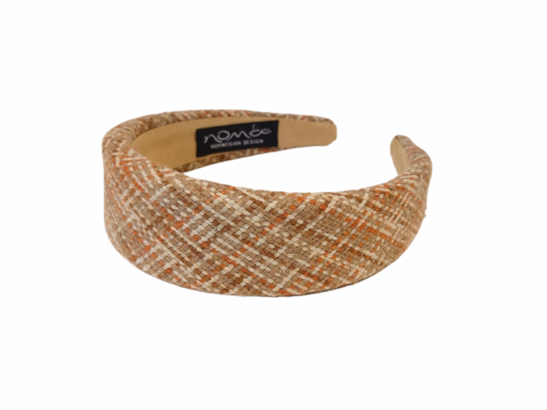 Hårbøyle bouclè – Brun/beige/terracotta