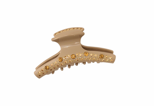 Exclusive hårklype Elisabeth smal – Beige