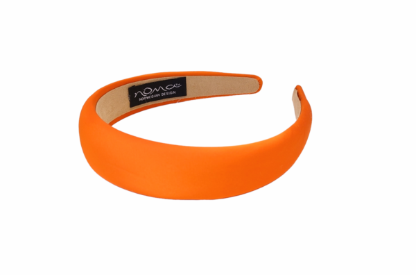 Hårbøyle polstret silke look – Orange