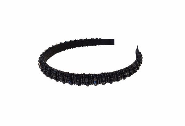 Hårbøyle pearl stor – Sort