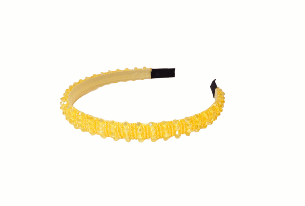 Hårbøyle pearl stor – Gul