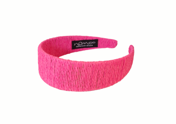 Hårbøyle bast flat – Hot pink