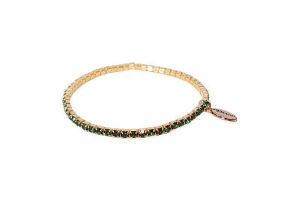Armbånd stener strikk – grønn