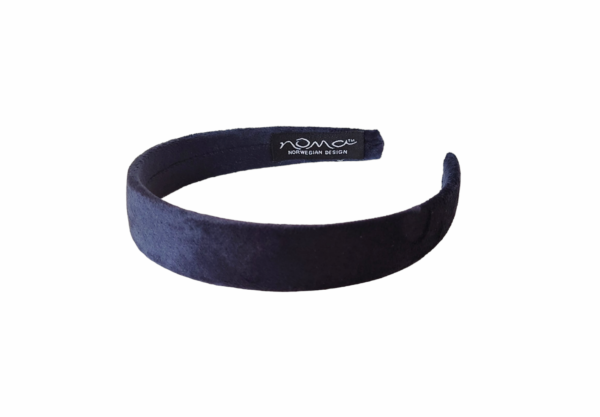 Hårbøyle velur flat – Navy