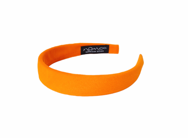 Hårbøyle velur flat – Orange