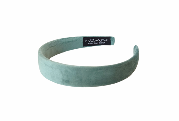 Hårbøyle velur flat – Dusty green
