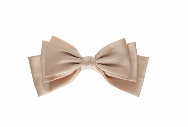 Exclusive stor hårspenne silke look – Champagne