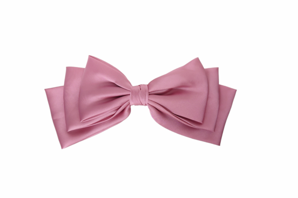Exclusive stor hårspenne silke look – Rosa
