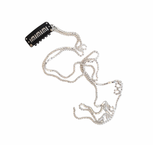 Clip on strass – Sølv/klar