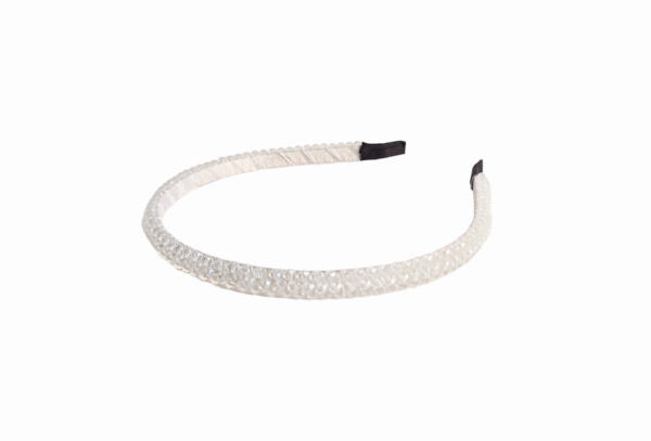 Hårbøyle pearl medium – Hvit