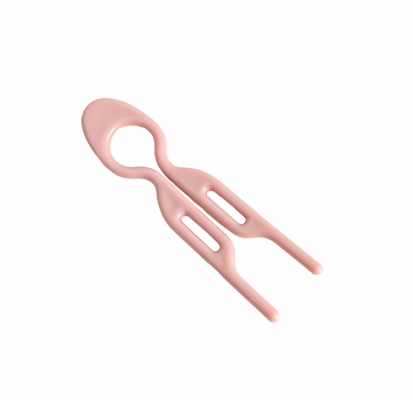 Hårkam/hair pin liten – Dusty pink