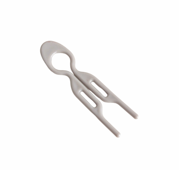 Hårkam/hair pin liten – Lys grå