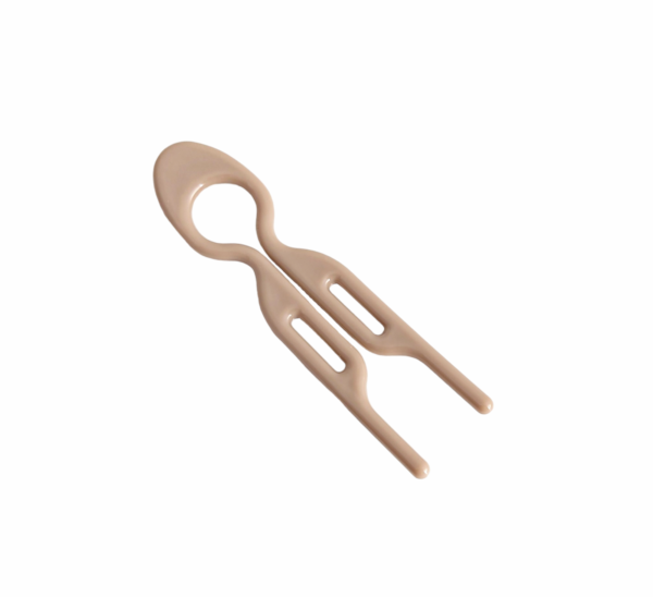 Hårkam/hair pin liten – Gråbeige