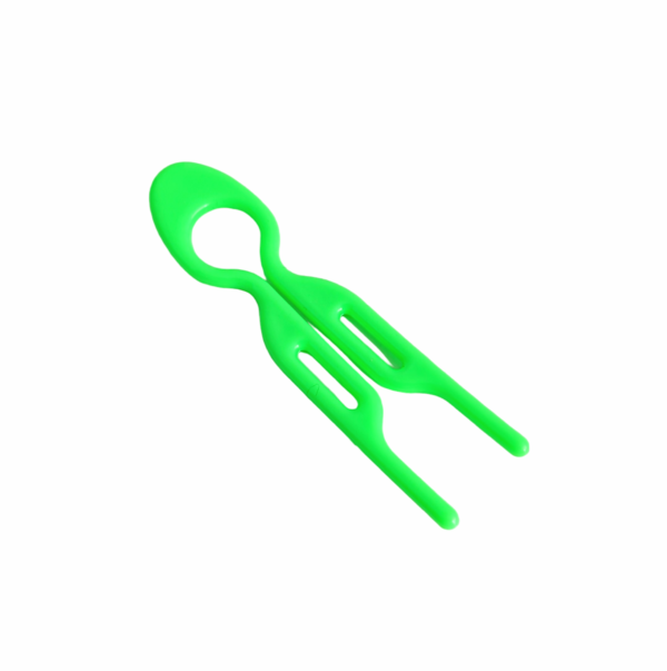 Hårkam/hair pin liten – Neon grønn