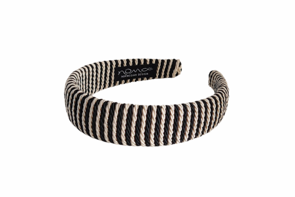 Hårbøyle Sara – Sort/lys beige