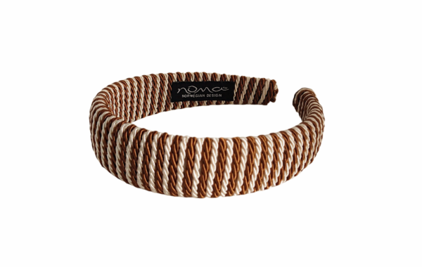 Hårbøyle Sara – Brun/lys beige