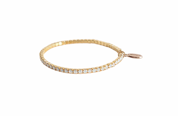 Armbånd stener strikk – Hvit opal