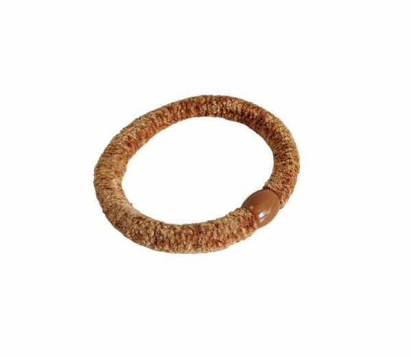 Trend hårstrikk velur – Cognac