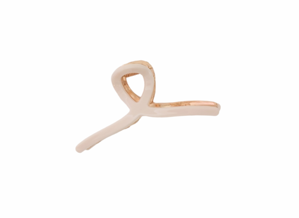 Hårklype Ancha metall liten – Creme