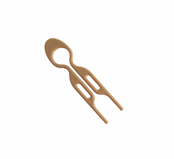 Hårkam/hair pin stor – Nude