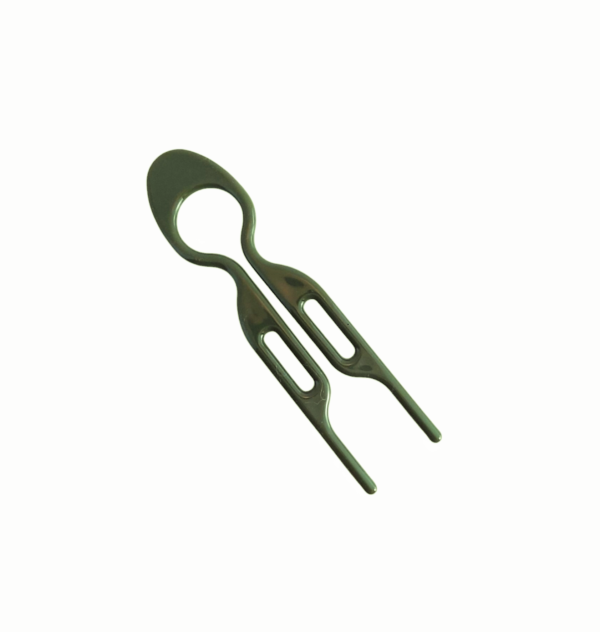 Hårkam/hair pin stor – Olivengrønn