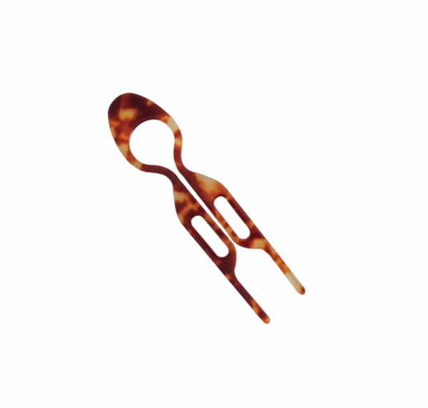 Hårkam/hair pin stor turtle – Varm turtle