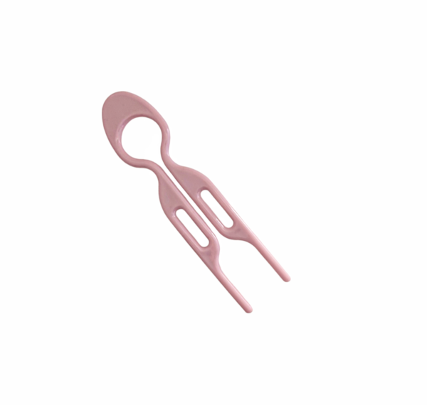 Hårkam/hair pin stor – Dusty pink