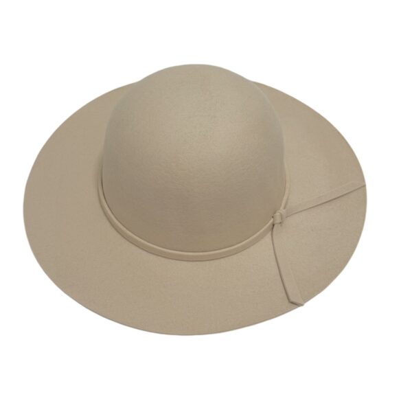 Exclusive ull hatt rund – Creme