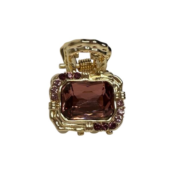 Seraphina Crystal klype – firkant – Burgunder