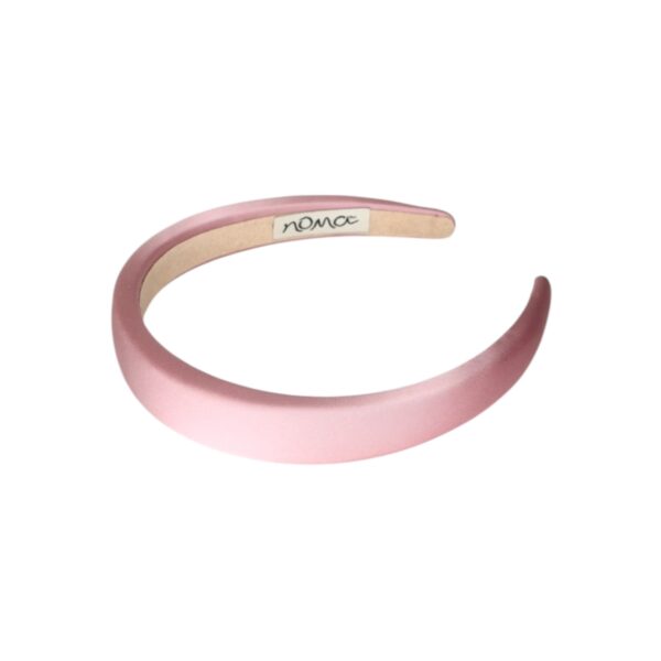 Hårbøyle Malin polstret silke look – Lys rosa