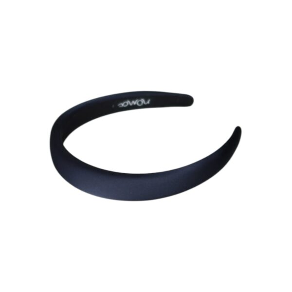 Hårbøyle Malin polstret silke look – Navy
