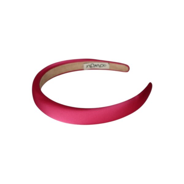 Hårbøyle Malin polstret silke look – Fuchsia